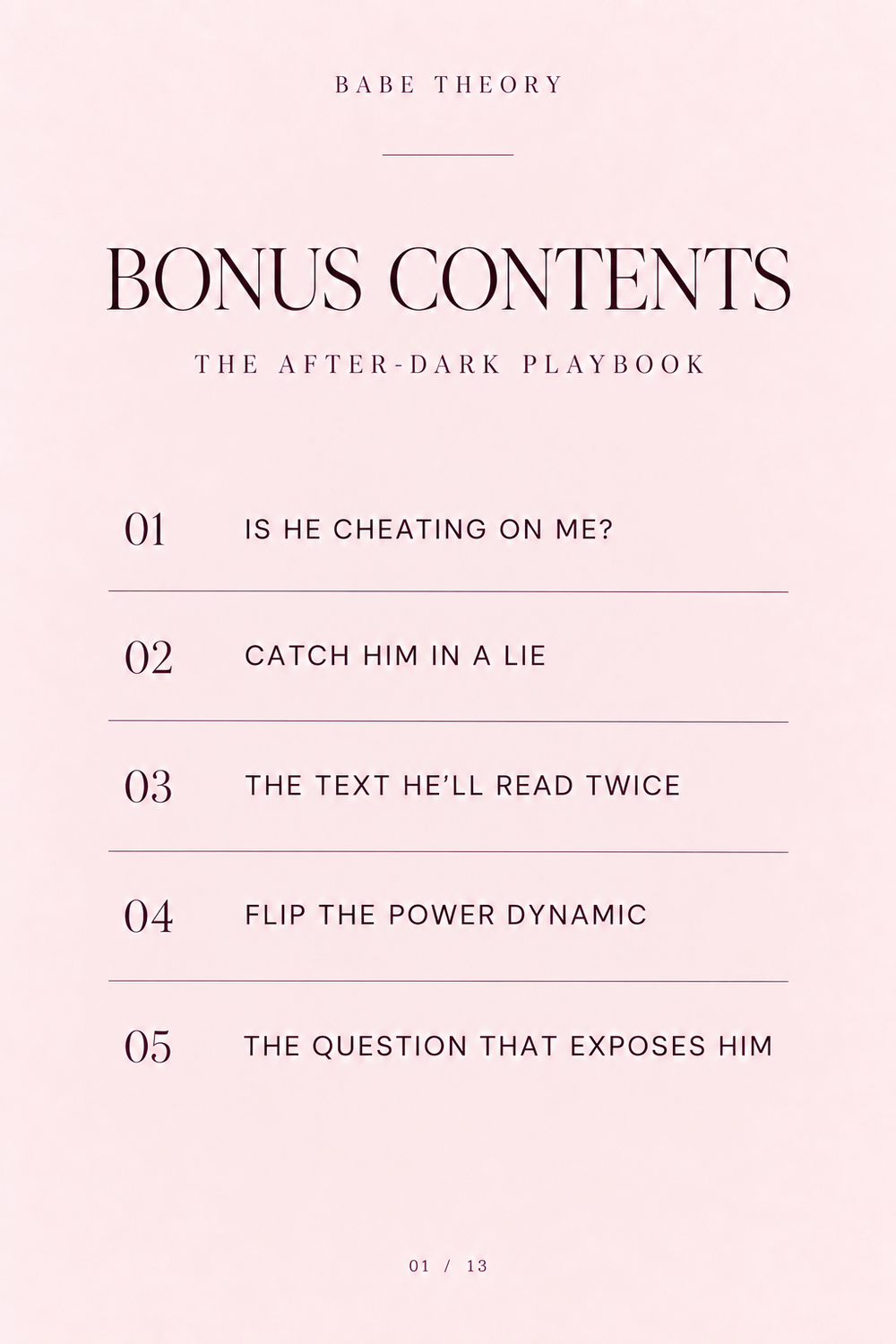Bonus ebook page